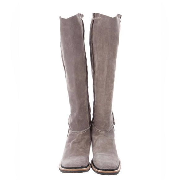 Dusica Sacks Suede Riding Boots,Grey, SZ 7.5 - Picture 1 of 5